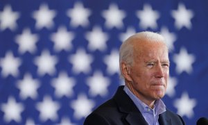 El candidato demócrata Joe Biden durante un acto de campaña en Cleveland, Ohio, EEUU.