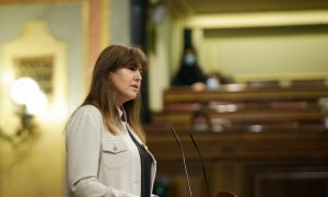 La portaveu de JxCat, Laura Borràs, al Congrés.