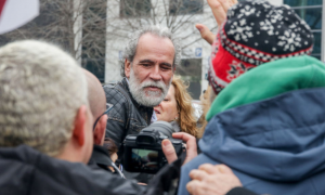 Willy Toledo en el juzgado de lo Penal número 26 de Madrid.