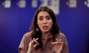 La ministra de Igualdad, Irene Montero, durante una entrevista con Efe con motivo del Día Internacional para la Eliminación de la Violencia contra la Mujer.