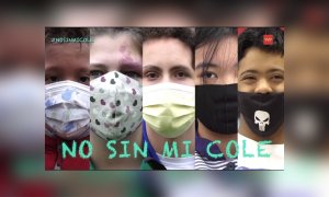 Captura de la campaña "No sin mi cole"