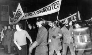 Protestas en París por el Proceso de Burgos