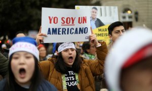 Imagen de archivo de una manifestación contra la derogación del proyecto DACA.