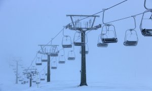 Telecadira de la zona de Bonaigua a l'estació d'esquí de Baqueira Beret.