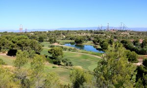 Panoràmica dels terrenys on vol fer-se el complex de Hard Rock, entre Vila-seca i Salou.