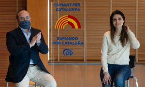 30/12/2020.- La hasta ahora portavoz de Cs en el Parlament, Lorena Roldán (d), será la número 2 del PPC en la lista por Barcelona para las elecciones catalanas