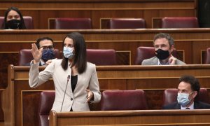 La presidenta de Ciudadanos, Inés Arrimadas, interviene en una nueva sesión de control al gobierno en el Congreso de los Diputados, en Madrid, (España), a 30 de septiembre de 2020. En esta sesión los populares llevan una interpelación al Gobierno para que