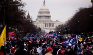 Seguidors de Trump concentrats al Capitoli dels EUA a Washington.