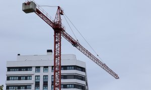 Edificio de viviendas en construcción en Madrid. E.P./Eduardo Parra