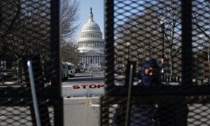 Perímetro de seguridad en el Capitolio de Washington.