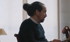 Imagen de Pablo Iglesias durante su entrevista en 'Salvados'.