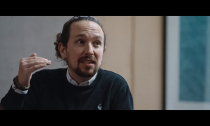 El vicepresidente segundo del Gobierno, Pablo Iglesias, durante su entrevista en 'Salvados'