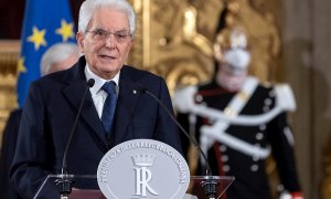 El presidente italiano, Sergio Mattarella