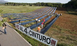 Protesta contra el Quart cinturó.