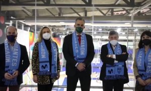 Javier Ortega Smith durante su visita al Instituto Ramiro de Maetzu.