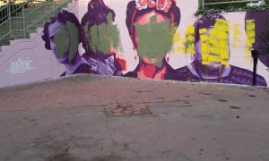 Réplica del mural feministra de Ciudad Lineal en Getafe