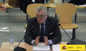 Captura de la señal Institucional de la Audiencia Nacional del extesorero del PP Luis Bárcenas