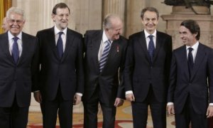 González, Rajoy, Juan Carlos de Borbón, Zapatero, Aznar (2013)