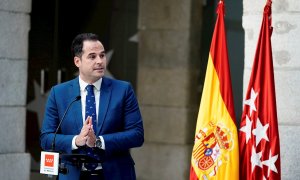 09/03/2021. El vicepresidente de la Comunidad de Madrid, Ignacio Aguado, en una rueda de prensa. - EFE