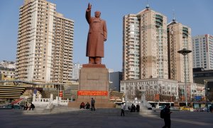 Estatua de Mao Zedong, en China.