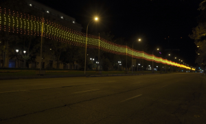 Paseo de la Castellana de Madrid.