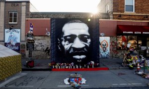 Mural en recuerdo de George Floyd en la ciudad de Minneapolis, Minnesota.