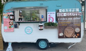 La primera ‘food track’ de crepes de Red Madre lleva tres fines de semana instalada en el Parque Grande de Zaragoza.