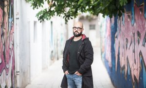 L'escriptor Jordi Colonques a València.