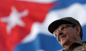 Raúl Castro, durante el desfile del 1 de mayo de 2008, en La Habana.