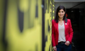 La secretaria general adjunta y portavoz de ERC en el Parlamento de Catalunya, Marta Vilalta posa durante una entrevista con Europa Press en Barcelona, Catalunya (España), a 31 de marzo de 2021.