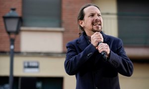 El candidato de Unidas Podemos a la Presidencia de la Comunidad de Madrid, Pablo iglesias.