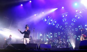 Una imatge del concert de Love of Lesbian al Palau Sant Jordi del passat 27 de març.