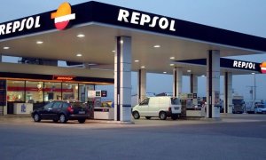 Una estación de servicio de Repsol.