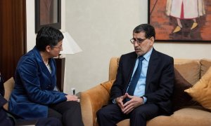 24/01/2020. Imagen de archivo de la ministra de Asuntos Exteriores, Unión Europea y Cooperación, Arancha González Laya en su reunión con el jefe de Gobierno del Reino de Marruecos, El Othmani, en Rabat. - EUROPA PRESS