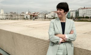 Ana Pontón en su entrevista para 'Público', en A Coruña. -  Miguel Fernández