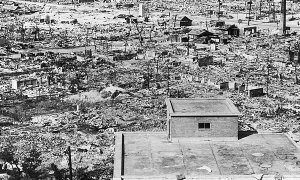 Hiroshima tras el bombardeo de EEUU.