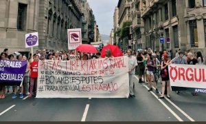 Manifestación del sindicato OTRAS en una imagen de archivo.