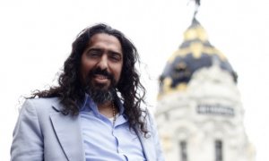 El cantante Diego El Cigala en la Gran Vía de Madrid, en una imagen de archivo.