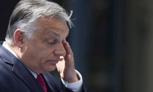 El primer ministro de Hungría, Viktor Orban, llega para una cumbre de la OTAN en la sede de la Organización del Tratado del Atlántico Norte (OTAN) en Bruselas, Bélgica, el 14 de junio de 2021.