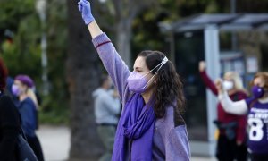 Concentración, baile feminista y lectura de manifiesto por el 8M, día internacional de la Mujer.