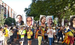 Fotografía de archivo de una manifestación en Barcelona por la libertad de los presos del 'procés'