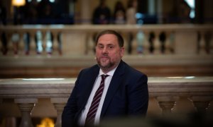 21/05/2021. Imagen de archivo del líder de Esquerra Republicana de Catalunya (ERC), Oriol Junqueras, en el Parlament de Catalunya. - EUROPA PRESS