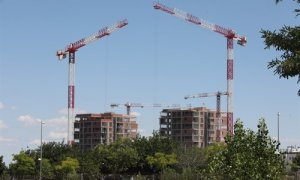 Edificio en construcción. Foto de archivo.