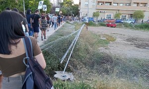 La manifestació que va fer-se el juny a Benimaclet contra el tancament dels solars de Metrovacesa.