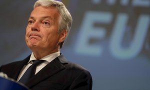 El comisario europeo de Justicia, Didier Reynders, durante una rueda de prensa el jueves 08 de julio de 2021.