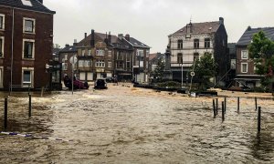 Inundación en Belgica.