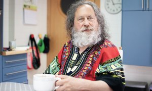 Richard Stallman, el creador del software libre, en una entrevista con 'Público'.