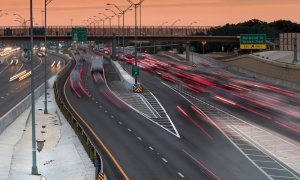 Vista de la autopista North Tarrant Express, en Texas, gestionada por Ferrovial.