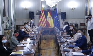 La reunió de la Comissió Bilateral Estat-Generalitat celebrada a Madrid aquest dilluns.