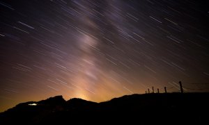 Así se pudo ver anoche la Vía Láctea durante el pico de máxima intensidad de las Perseidas desde el pico Tres Mares de Cantabria.